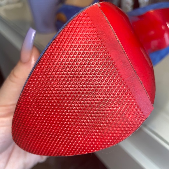 Christian Louboutin 37 Lady Highness Blue Sapphire - Picture 12 of 16